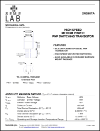 Click here to download 2N2907A Datasheet