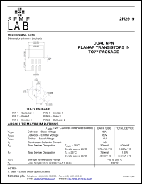 Click here to download 2N2919 Datasheet