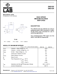 Click here to download 2N5154 Datasheet