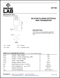 Click here to download BFY90 Datasheet