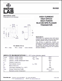 Click here to download BUX82 Datasheet