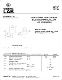 Click here to download BUY47 Datasheet