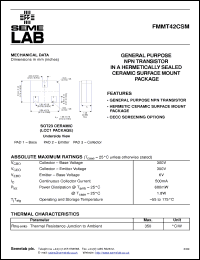 Click here to download FMMT42 Datasheet