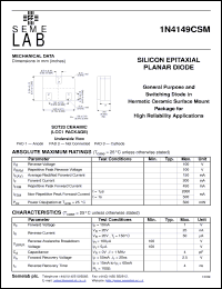 Click here to download 1N4149CSM Datasheet
