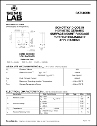Click here to download BAT54 Datasheet