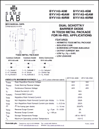 Click here to download BYV143-45AM Datasheet