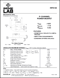 Click here to download IRF9130 Datasheet