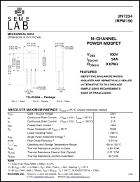 Click here to download IRFM150 Datasheet