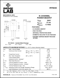 Click here to download IRFM250 Datasheet