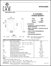 Click here to download IRFN044SMD Datasheet