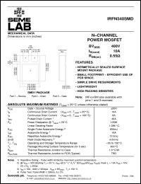 Click here to download IRFN340SMD Datasheet
