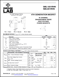 Click here to download SML1001RHN Datasheet