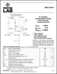 Click here to download SML100T21 Datasheet