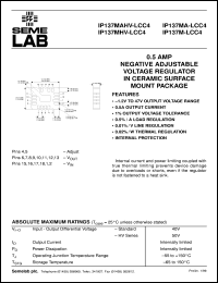 Click here to download LM137LCC4 Datasheet