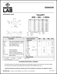 Click here to download D2082 Datasheet