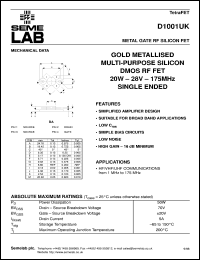 Click here to download D1001 Datasheet