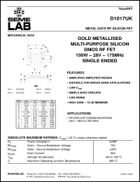 Click here to download D1017UK Datasheet