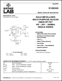 Click here to download D1083UK Datasheet