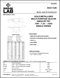 Click here to download D2211UK Datasheet