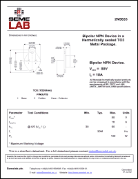 Click here to download 2N5633 Datasheet