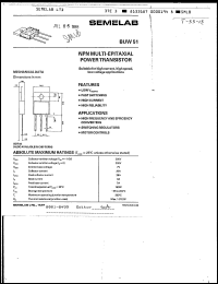 Click here to download BUW51 Datasheet