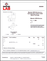 Click here to download 2N2848 Datasheet