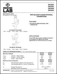 Click here to download 2N3505 Datasheet