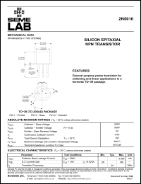 Click here to download 2N5010 Datasheet
