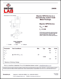 Click here to download SF_2N698 Datasheet