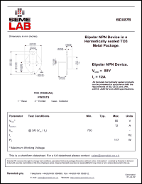 Click here to download BDX87 Datasheet