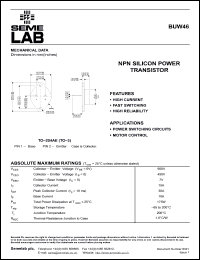 Click here to download BUW46 Datasheet