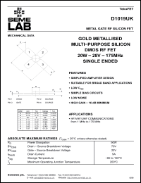 Click here to download D1019 Datasheet