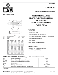 Click here to download D1020 Datasheet