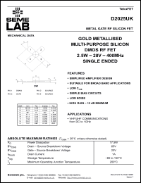 Click here to download D2025UK Datasheet