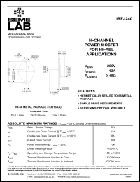 Click here to download IRFJ240 Datasheet