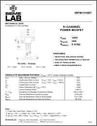 Click here to download IRFM1310ST Datasheet