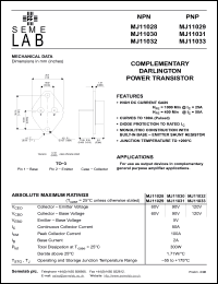 Click here to download MJ11033 Datasheet