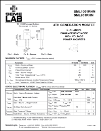 Click here to download SML901RHN Datasheet