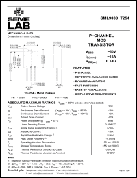 Click here to download SML9030T254 Datasheet