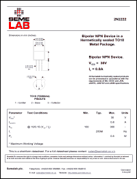 Click here to download 2N2222 Datasheet