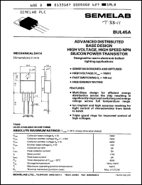 Click here to download BUL45 Datasheet