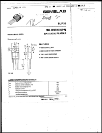 Click here to download BUP30 Datasheet