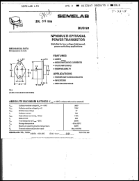 Click here to download BUS50 Datasheet