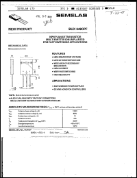 Click here to download BUX348CPF Datasheet