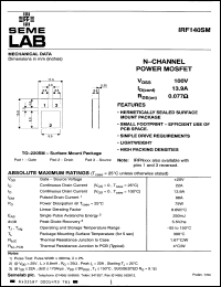 Click here to download IRF140SM Datasheet