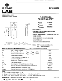 Click here to download IRF9140SM Datasheet