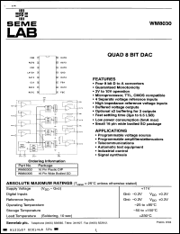 Click here to download WM8030D Datasheet