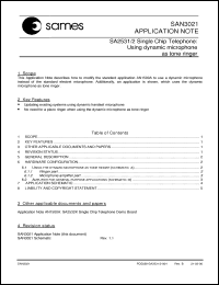 Click here to download SAN3021 Datasheet