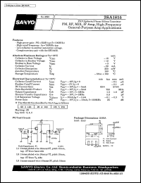 Click here to download 2SA1815 Datasheet