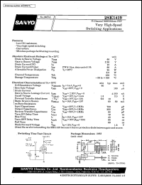 Click here to download 2SK1419 Datasheet